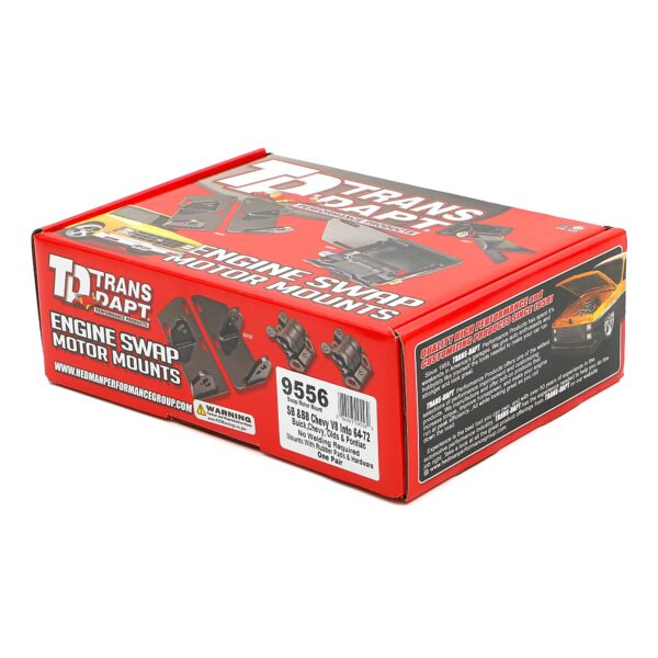 TRANS-DAPT PERFORMANCE PRODUCTS SB CHEVY (GEN 1) OR BB CHEVY (MARK IV) INTO 64-72 GM A-BODY (NOT CHEVROLET) MOUNT KIT- RUBBER PADS