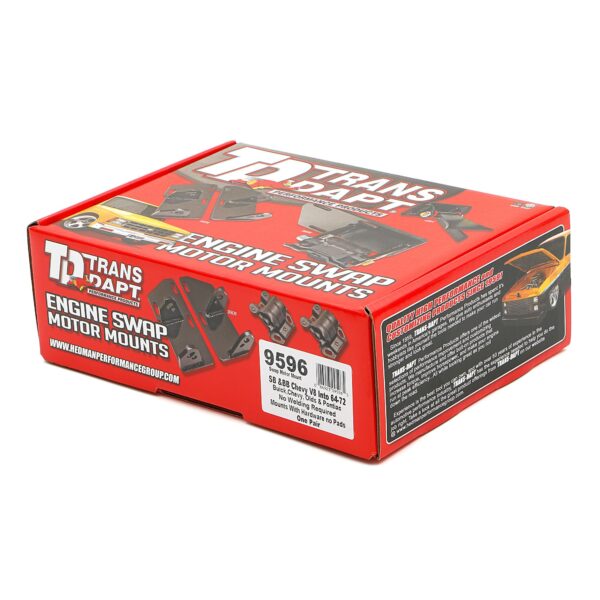 TRANS-DAPT PERFORMANCE PRODUCTS CHEVY V8 (1958 OR LATER) INTO 1964-72 GM A-BODY (NOT CHEVROLET MODELS) CAR- MOTOR MOUNT PLATES ONLY