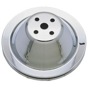TRANS-DAPT PERFORMANCE PRODUCTS WATER PUMP PULLEY; 1 GROOVE; 1955-1968 CHEVROLET 283-350; SHORT WATER PUMP- CHROME