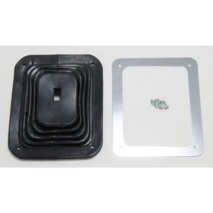 TRANS-DAPT PERFORMANCE PRODUCTS SHIFTER BOOT- 5-5/8 IN. X 6-3/4 IN.- CHROME FRAME