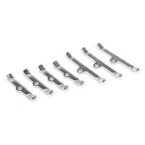TRANS-DAPT PERFORMANCE PRODUCTS BB CHEVY VALVE COVER TABS- CHROME