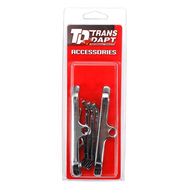 TRANS-DAPT PERFORMANCE PRODUCTS BB CHEVY VALVE COVER TABS- CHROME