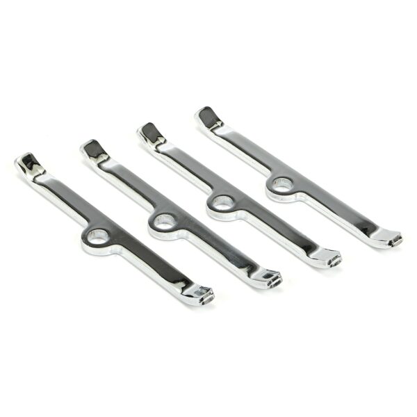TRANS-DAPT PERFORMANCE PRODUCTS PONTIAC VALVE COVER TABS- CHROME