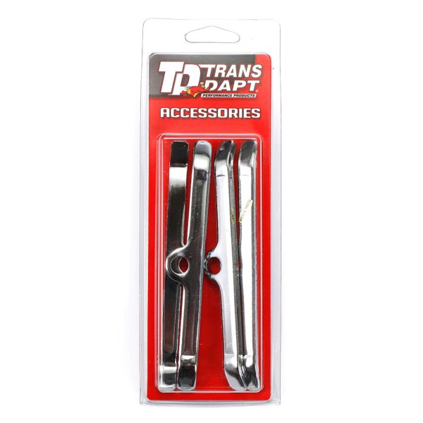 TRANS-DAPT PERFORMANCE PRODUCTS PONTIAC VALVE COVER TABS- CHROME