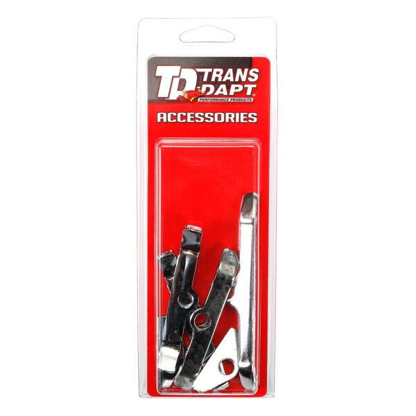 TRANS-DAPT PERFORMANCE PRODUCTS SB FORD 260-351W VALVE COVER RETAINING TABS- CHROME