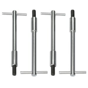 TRANS-DAPT PERFORMANCE PRODUCTS 5/16 IN.-18 X 5-3/8 IN. TALL T-BAR STYLE VALVE COVER FASTENERS- CHROME