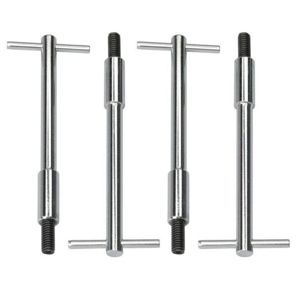TRANS-DAPT PERFORMANCE PRODUCTS 5/16 IN.-18 X 5-3/8 IN. TALL T-BAR STYLE VALVE COVER FASTENERS- CHROME