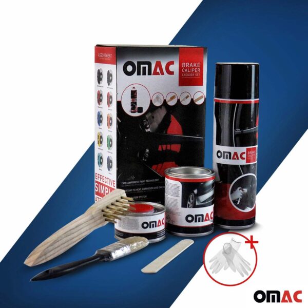 OMAC Brake Caliper Paint Epoxy Based Car KitÂ Hawaii Blue Glossy High-Temperature