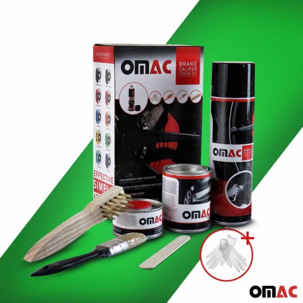 OMAC Brake Caliper Epoxy Based Car Paint KitÂ Washington Green Glossy High-Temp