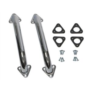 TRANS-DAPT PERFORMANCE PRODUCTS 12 IN. CAB HANDLES FOR FULL AND MID-SIZE TRUCKS (PR.)- CHROME