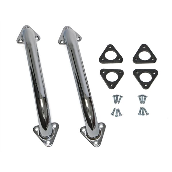 TRANS-DAPT PERFORMANCE PRODUCTS 12 IN. CAB HANDLES FOR FULL AND MID-SIZE TRUCKS (PR.)- CHROME