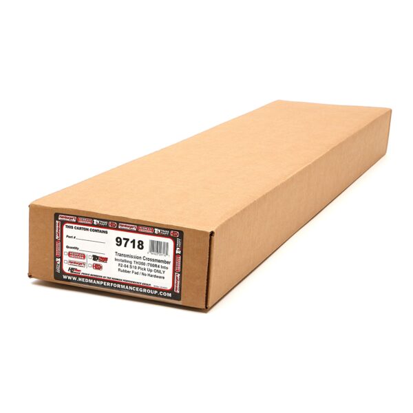 TRANS-DAPT PERFORMANCE PRODUCTS ENGINE SWAP TRANSMISSION CROSSMEMBER; INSTALLS TH350 OR 700R4 INTO '82-94 S10/S15 WITH SB CHEVY V8 (GEN 1); BOLT-IN DESIGN- RUBBER PAD