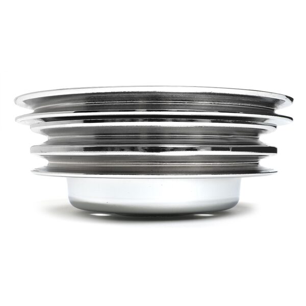 TRANS-DAPT PERFORMANCE PRODUCTS CRANKSHAFT PULLEY; 3 GROOVE; CHEVROLET 396-454; LONG WATER PUMP- CHROME