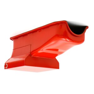 TRANS-DAPT PERFORMANCE PRODUCTS 1955-79 CHEVY 283-400 STREET AND STRIP OIL PAN (7 QTS.); 8-1/4 IN. DEEP- ORANGE