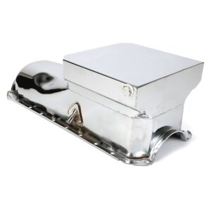 TRANS-DAPT PERFORMANCE PRODUCTS 1965-95 CHEVY 396-454 STREET AND STRIP OIL PAN (6 QTS.); 8-1/4 IN. DEEP- CHROME