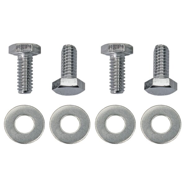 TRANS-DAPT PERFORMANCE PRODUCTS 1/4 IN.-20 X 3/4 IN. HEX HEAD VALVE COVER BOLTS AND WASHERS (SET OF 4)- CHROME