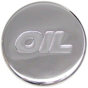 TRANS-DAPT PERFORMANCE PRODUCTS PUSH-IN STYLE OIL CAP; 1-1/4 IN. HOLE; RUBBER WITH CHROME TOP- PLAIN