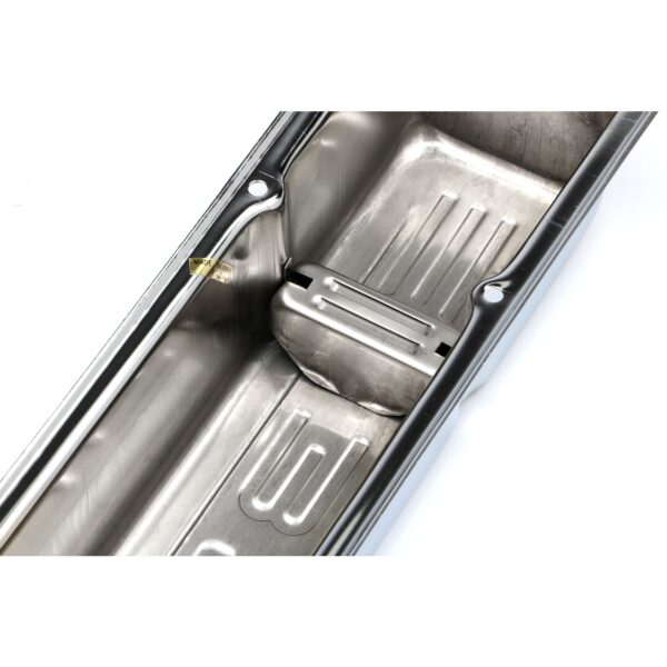 TRANS-DAPT PERFORMANCE PRODUCTS 327 IN. C.I.D. LOGO DESIGN VALVE COVERS; TALL; 1958-1986 SB CHEVY 327- CHROME