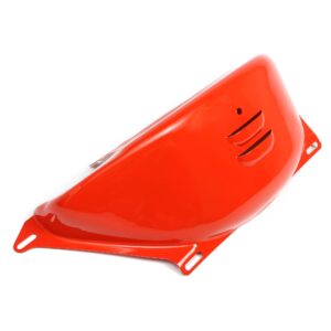 TRANS-DAPT PERFORMANCE PRODUCTS CHEVY ORANGE POWDER-COATED STEEL FLYWHEEL COVER; GM TH350 & TH400