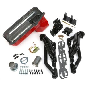 TRANS-DAPT PERFORMANCE PRODUCTS S10 / V8 SWAP KIT- WITH FACTORY HEADS- UNCOATED HEADERS