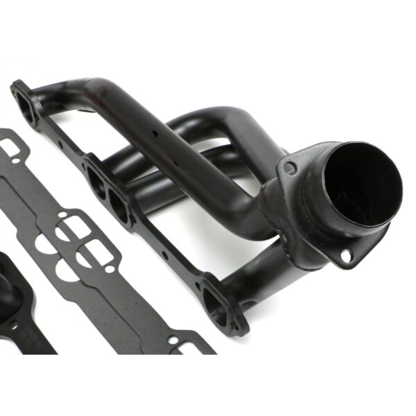 TRANS-DAPT PERFORMANCE PRODUCTS CHEVY V8 INTO S10/S15 FAMILY ENGINE SWAP KIT; STANDARD-DUTY UNCOATED HEADERS- D-PORT HEADS
