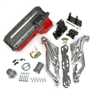 TRANS-DAPT PERFORMANCE PRODUCTS S10 / V8 SWAP KIT- WITH FACTORY HEADS- HTC COATED