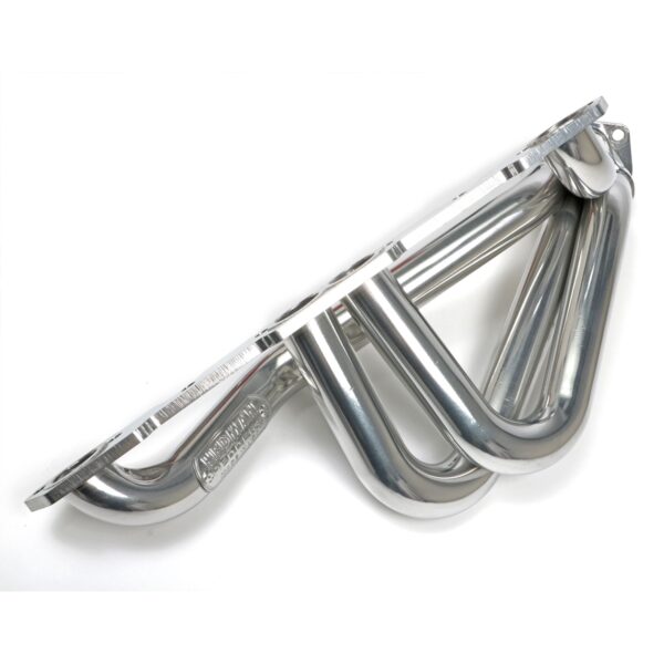TRANS-DAPT PERFORMANCE PRODUCTS CHEVY V8 INTO S10/S15 FAMILY ENGINE SWAP KIT; STANDARD-DUTY HTC COATED HEADERS- ANGLE PLUG HEADS