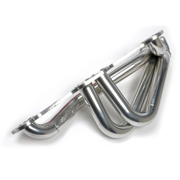 TRANS-DAPT PERFORMANCE PRODUCTS CHEVY V8 INTO S10/S15 FAMILY ENGINE SWAP KIT; STANDARD-DUTY HTC COATED HEADERS- D-PORT HEADS