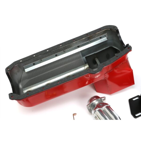TRANS-DAPT PERFORMANCE PRODUCTS CHEVY V8 INTO S10/S15 FAMILY ENGINE SWAP KIT; STANDARD-DUTY HTC COATED HEADERS- D-PORT HEADS