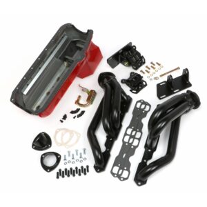 TRANS-DAPT PERFORMANCE PRODUCTS ENGINE SWAP IN A BOX KIT; 55-78 SB CHEVY INTO 82-04 2WD S10/S15; 1 3/4 IN. TUBE; UNCOATED HEADERS