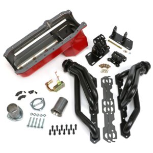 TRANS-DAPT PERFORMANCE PRODUCTS SWAP IN A BOX; 2WD 1982-04 S10; 1986-00 SB CHEVY W/ ANGLE PLUG HEADS UNCOATED