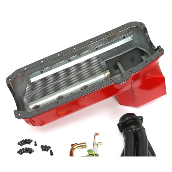 TRANS-DAPT PERFORMANCE PRODUCTS SWAP IN A BOX KIT-55-78 SBC INTO 82-04 2WD S10 W/BLACK MAXX HEADERS