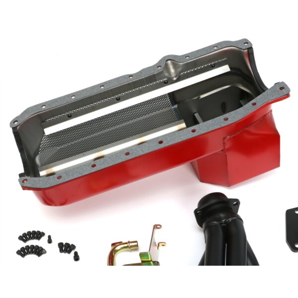TRANS-DAPT PERFORMANCE PRODUCTS ENGINE SWAP IN A BOX KIT; 86-00 SB CHEVY INTO 82-04 2WD S10/S15; 1 1/2 IN. TUBE; BLACK MAXX BLACK CERAMIC COATED HEADERS