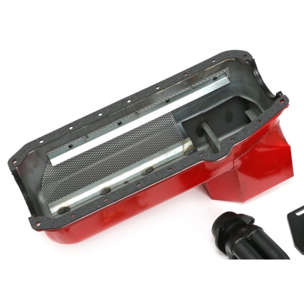 TRANS-DAPT PERFORMANCE PRODUCTS ENGINE SWAP IN A BOX KIT; 55-78 SB CHEVY WITH D-PORT HEADS INTO 82-04 2WD S10/S15; 1 1/2 IN. TUBE; BLACK MAXX BLACK CERAMIC COATED HEADERS