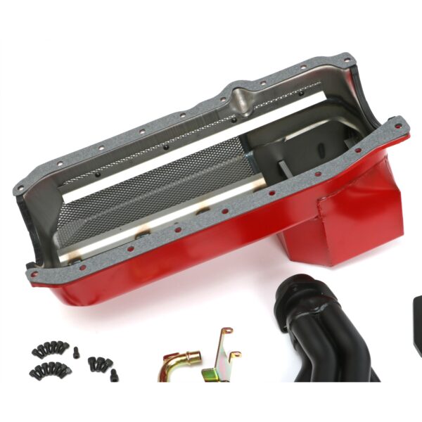 TRANS-DAPT PERFORMANCE PRODUCTS ENGINE SWAP IN A BOX KIT; 86-00 SB CHEVY WITH ANGLE PLUG HEADS INTO 82-04 2WD S10/S15; 1 1/2 IN. TUBE; BLACK MAXX BLACK CERAMIC COATED HEADERS