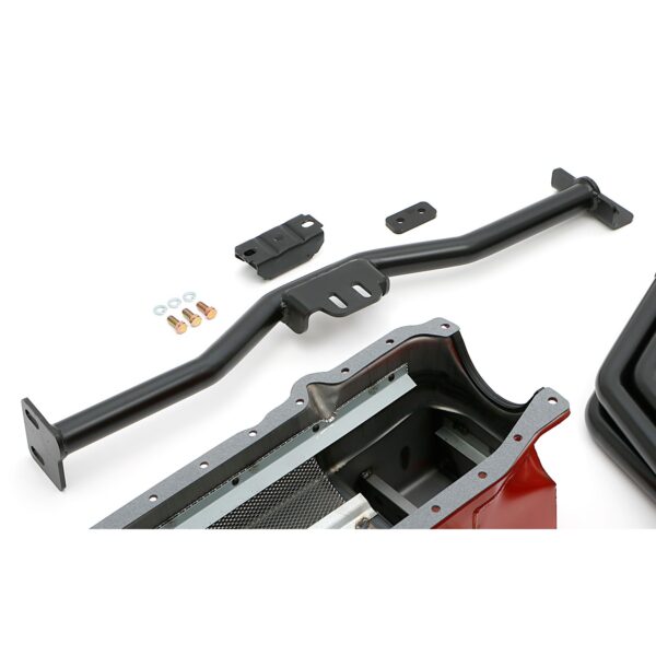 TRANS-DAPT PERFORMANCE PRODUCTS ENGINE SWAP IN A BOX KIT; 86-00 SB CHEVY IN 82-04 S10 / S15 WITH TH350/700R4; 1-1/2 IN. LONG TUBE HEADERS; 3 IN. COLLECTOR; INCLUDES HEADERS, OIL PAN, ENGINE MOUNTS- UNCOATED HEADERS