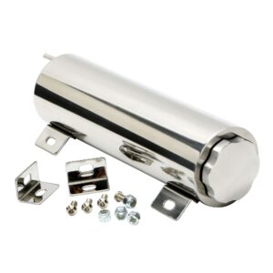 TRANS-DAPT PERFORMANCE PRODUCTS 3 IN. X 10 IN. RADIATOR OVERFLOW TANK; 36 OZ.- ALUMINUM