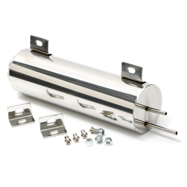 TRANS-DAPT PERFORMANCE PRODUCTS 3 IN. X 10 IN. RADIATOR OVERFLOW TANK; 36 OZ.- ALUMINUM