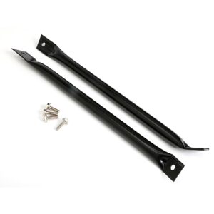 TRANS-DAPT PERFORMANCE PRODUCTS RADIATOR SUPPORT BARS; 1967-69 CAMAROS AND FIREBIRDS (PR.)- ASPHALT BLACK