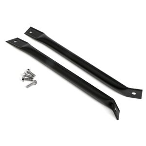 TRANS-DAPT PERFORMANCE PRODUCTS RADIATOR SUPPORT BARS; 1970-81 CAMAROS ONLY (PR.)- ASPHALT BLACK