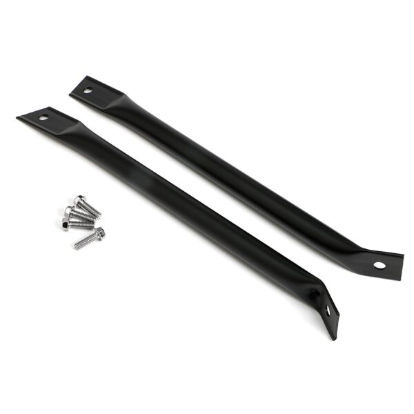 TRANS-DAPT PERFORMANCE PRODUCTS RADIATOR SUPPORT BARS; 1970-81 CAMAROS ONLY (PR.)- ASPHALT BLACK