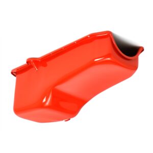 TRANS-DAPT PERFORMANCE PRODUCTS 1980-85 SB CHEVY 305-350 OEM STYLE OIL PAN- CHEVY ORANGE (4 QTS.)