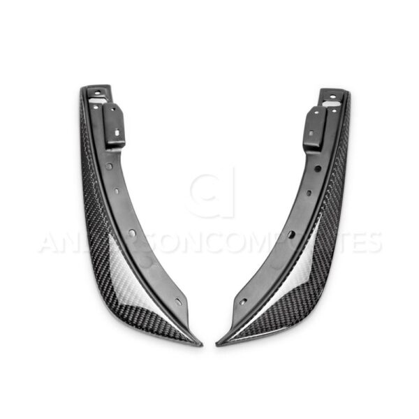Anderson Composites, AC-FBC0910DGCH-OE, Carbon fiber front bumper canards for 2008-2014 Dodge Challenger
