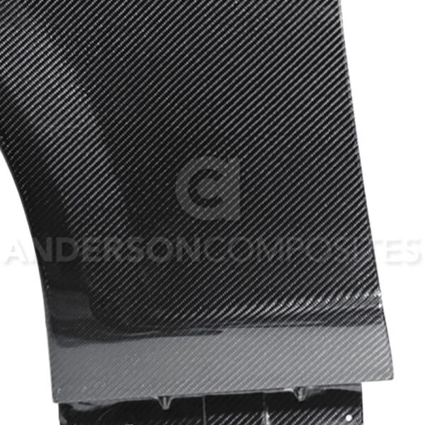 Anderson Composites, AC-FF15FDMU-GR-01, Carbon fiber replacement inserts for Type-GR fenders for 2015-2020 Ford Mustang (for Type-GR fenders only, do not fit GT350)