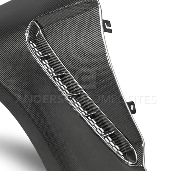 Anderson Composites, AC-FF18FDMU-GR, Type-GR (GT350 Style) carbon fiber fenders for 2018-2020 Ford Mustang