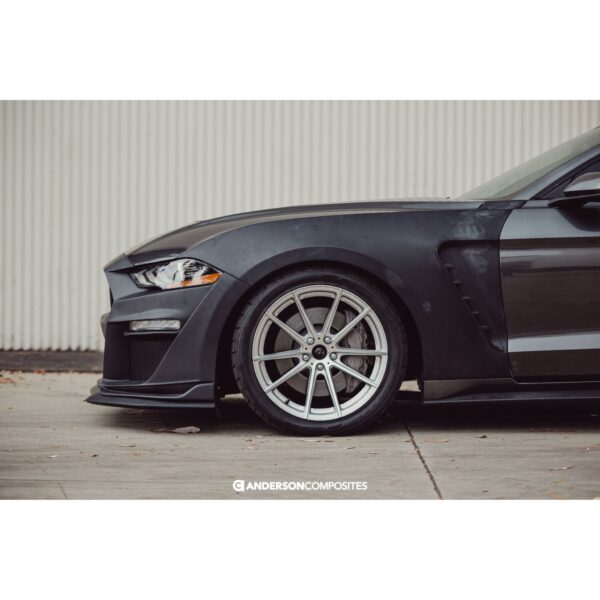 Anderson Composites, AC-FF18FDMU-ST-GF, Type-ST fiberglass fenders for 2018-2020 Ford Mustang (only work with Type-ST front bumper)