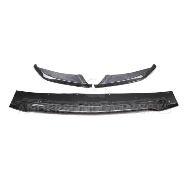 Anderson Composites, AC-FL15MU350, Carbon fiber front splitter for 2015-2020 Ford Mustang Shelby GT350 (3PC)