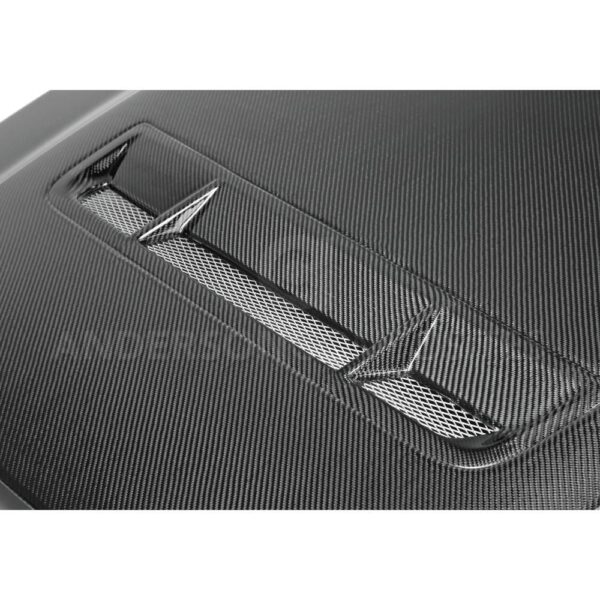 Anderson Composites, AC-HD1011FDMU-GT, Type-GT carbon fiber hood for 2010-2014 Shelby GT500 and 2013-2014 Ford Mustang