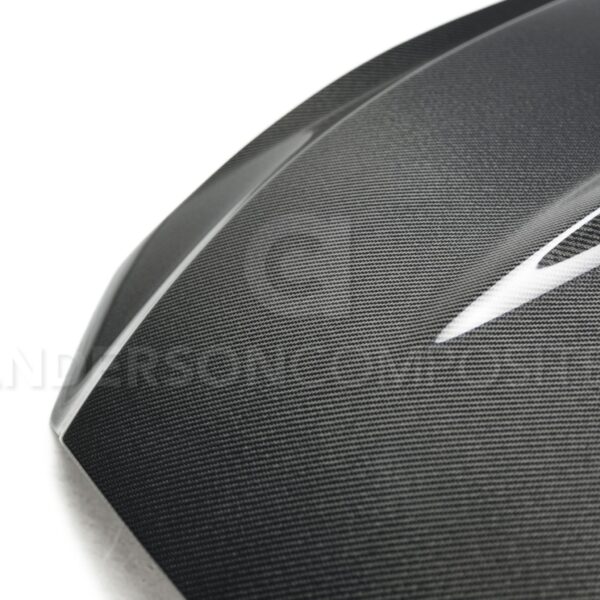 Anderson Composites, AC-HD15FDMU-GT5-DS, Type-GT5 double sided carbon fiber hood for 2015-2017 Ford Mustang