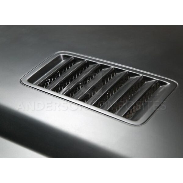 Anderson Composites, AC-HD15FDMU-SN-GF, Type-SN fiberglass hood for 2015-2017 Ford Mustang